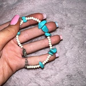 American Eagle Outfitters Turquoise Beaded Bracelet
